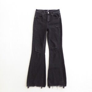 High-Waist Black Flared Women’s Jeans